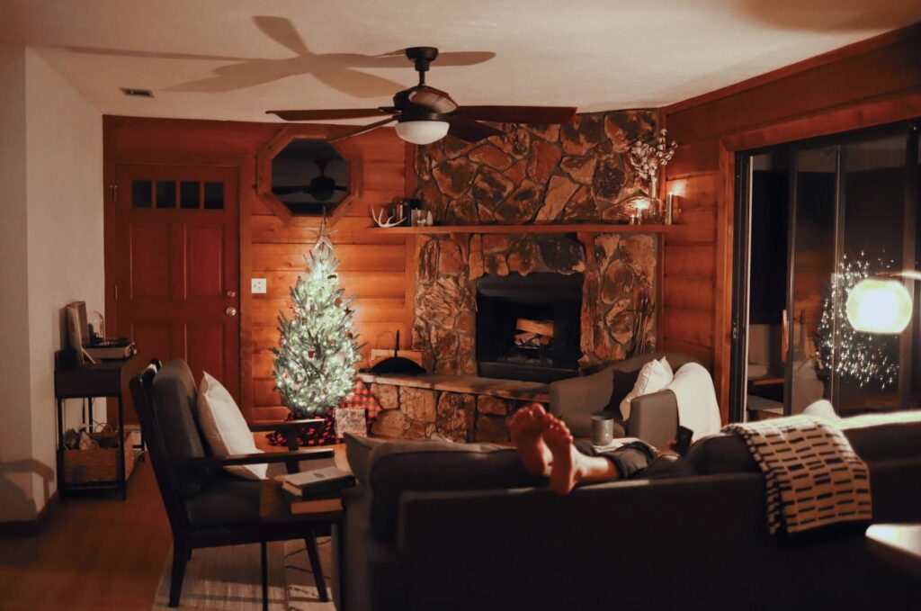 Rustic living room.