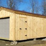 12x24 Barn Garage - One Car Vehicle Storage