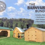 The Barnyard Bundle is a package of DIY building plans for farm structures.