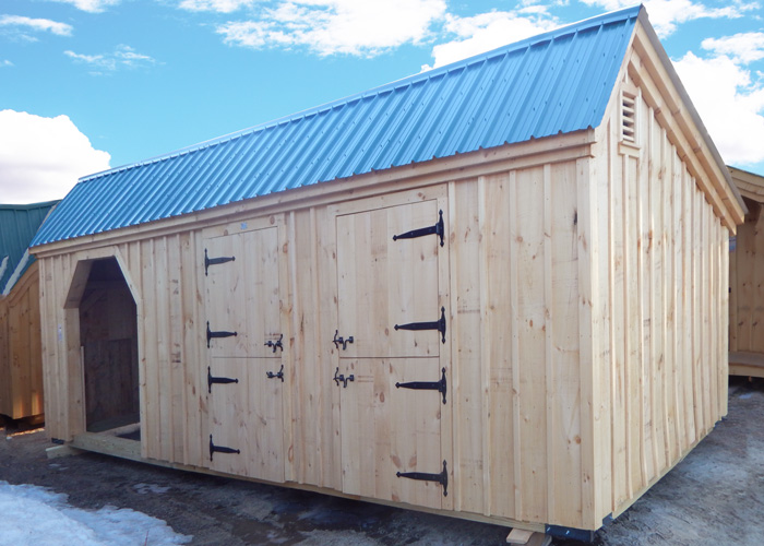 You can build your own horse barn with our DIY building plans or get a complete pre-cut kit.