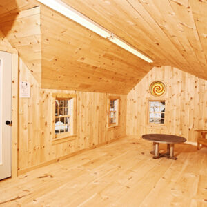 This cabin was built to be used year round with insulated windows and an insulated door.