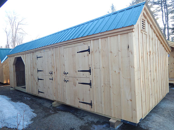 You can build your own horse barn with our DIY building plans or get a complete pre-cut kit.