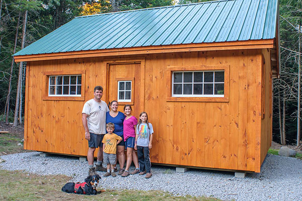 The Vermont Cottage B is a post and beam tiny home that can be used as a guest house.