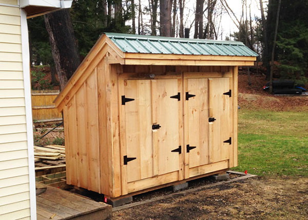 Trash Shed Garbage Can Shed Outdoor Trash Can Enclosure   4x10 Garbage Shed Trash Storage 