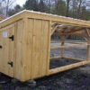 5x10 Chicken Coop with a clearpoly roof