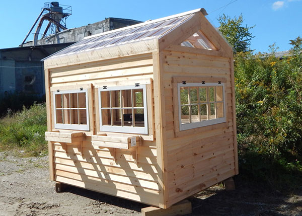 6x8-greenhouse-customized-horizontal-clapboard-siding-flower-boxes-dutch-door