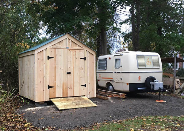 The 8x8 Vermonter is a 64 square foot garden shed that is easy to build with the complete shed kit.