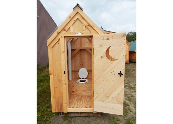 Working outhouse interior