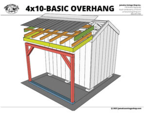 4X10 Universal Annex Overhang with Charcoal Gray Roof – Pre-Cut Kit 23-15545-2