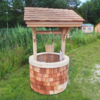 4x4 Wishing Well with Red Cedar Shingles and Roofing