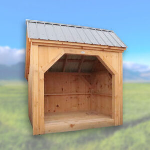 6x8 Woodbin Wood Shed Fully Assembled Inventory INV6817-1