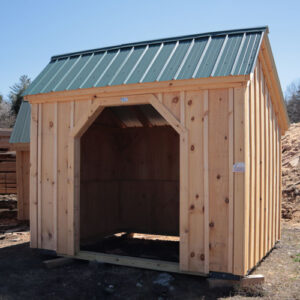 8x10 Run-In Standard Horse Shelter Inventory Building