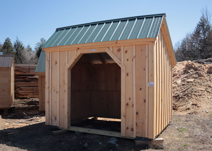 8x10 Run-In Standard Horse Shelter Inventory Building