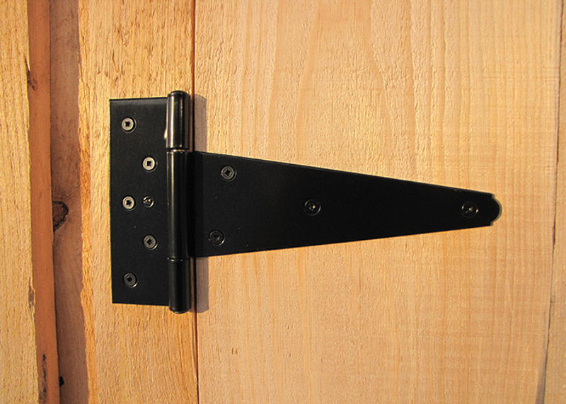 8 Steel T-Hinges  Heavy Duty Shed and Barn Door Hinges