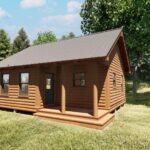 Otter Creek Log Cabin- Front Angle