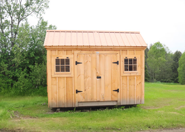 10x12 Saltbox with Copper Penny Roof - Inventory