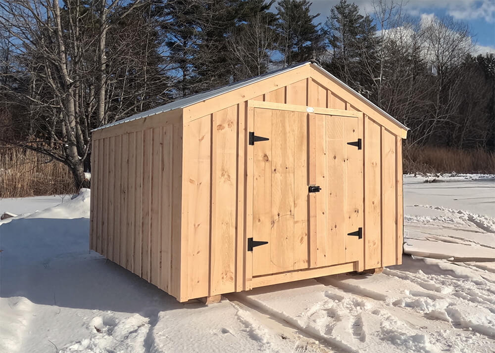 10x12 Vermonter • Fully Assembled Pine Equipment Sheds