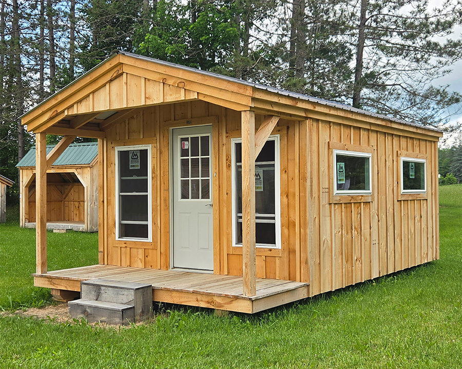 12x20 Fully Assembled Post and Beam Home Office | Tiny Home