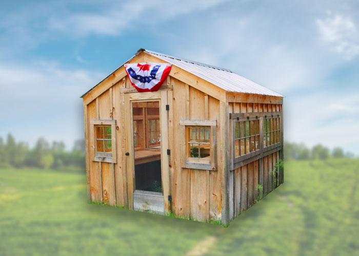 SOLD 8X10 Greenhouse Fully Assembled 22INV51131 • Jamaica Cottage