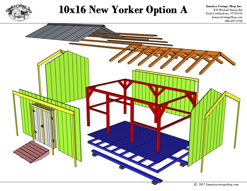 New Yorker 10x16 Pre-Cut Kit • Jamaica Cottage Shop