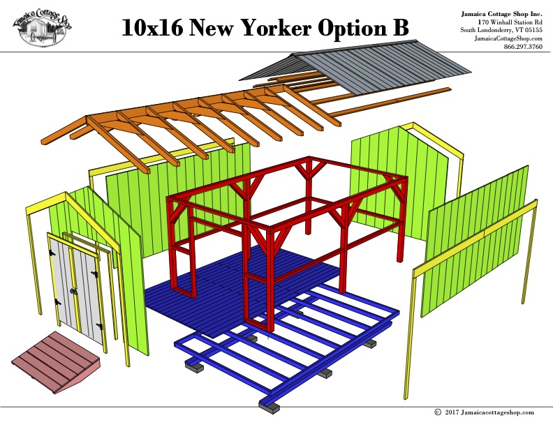 New Yorker 10x16 Pre-Cut Kit • Jamaica Cottage Shop