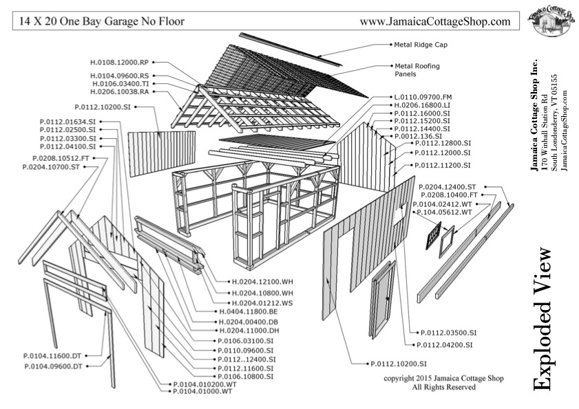One Bay Garage Kit | Single Car Garage Kit