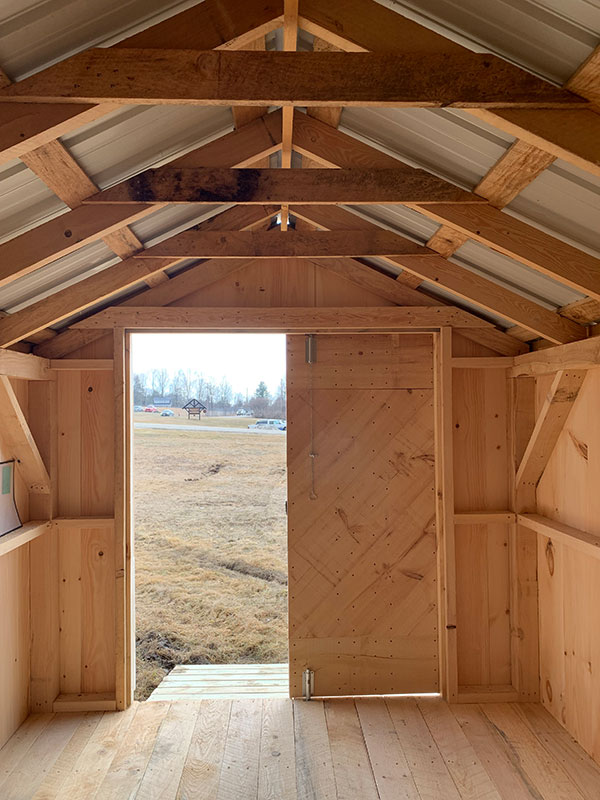 8x12 Economy Vermonter Shell Fully Assembled | Tool Shed