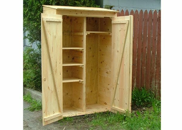 Garden Storage Closet Shed Outdoor Utility Storage Cabinet