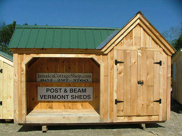 Vermont Gem Firewood Storage Shed Fully Assembled