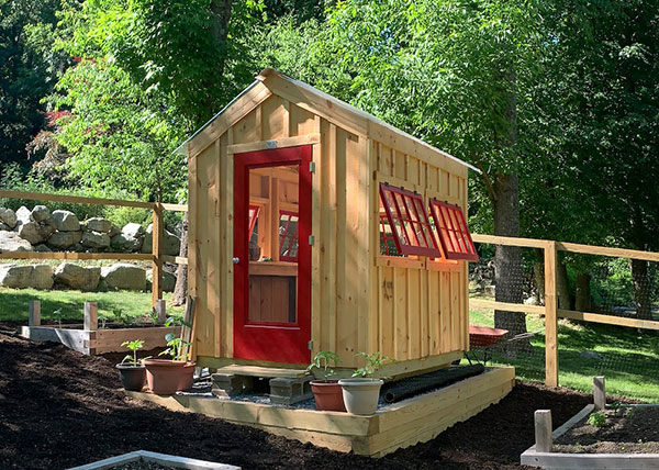 (ᐢᴖ ·̫ ᴖᐢ)ページ Greenhouse 6x8 Fully Assembled • Jamaica Cottage Shop