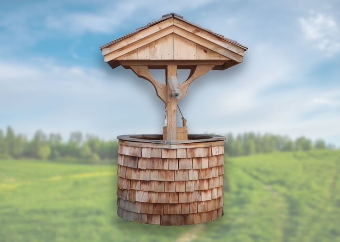 4x4 Wishing Well | Fully Assembled | Western Red Cedar