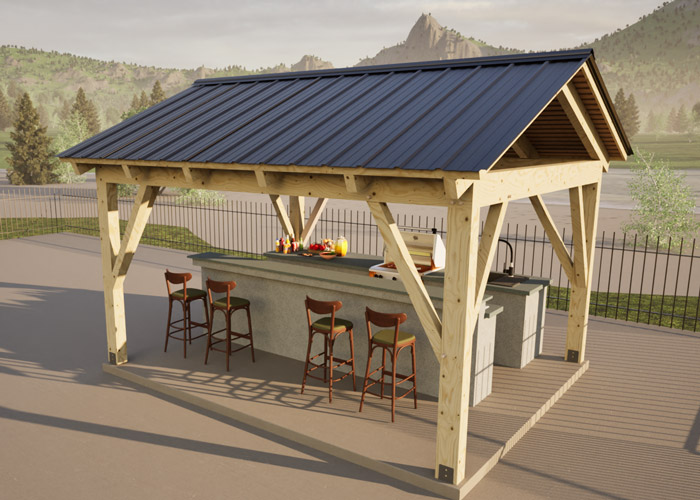 Timber Frame Pavilion • Jamaica Cottage Shop