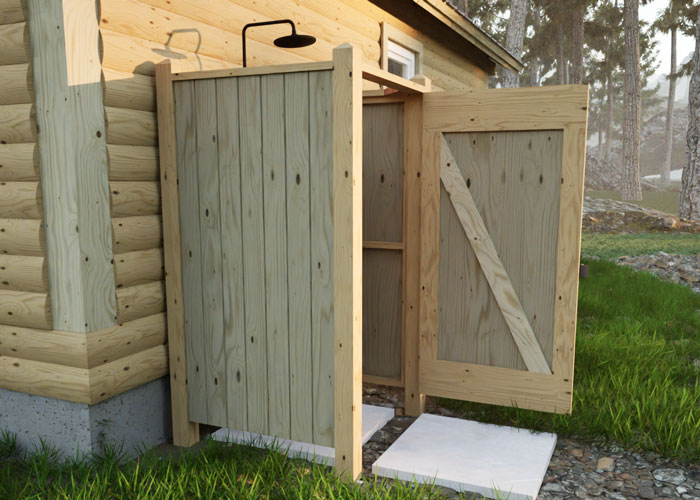 Diy Outdoor Shower Stall