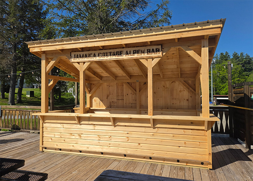 Backyard Bar 8x14 Fully Assembled • Jamaica Cottage Shop